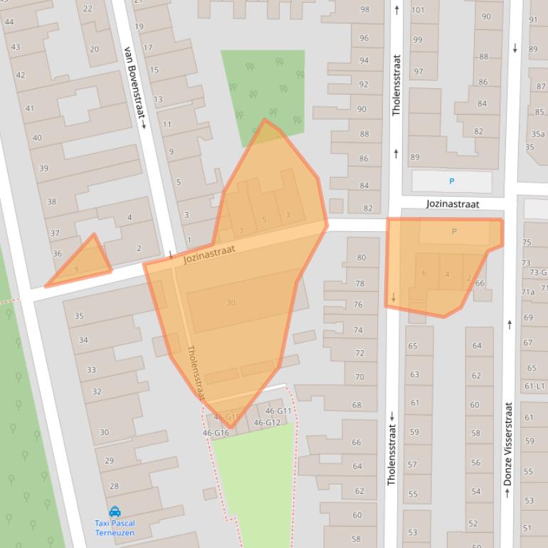 Kaart van postcodegebied 4531AH.