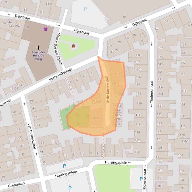 Kaart van postcodegebied 4531AK.