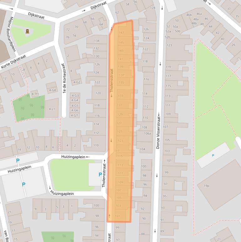 Kaart van postcodegebied 4531AP.
