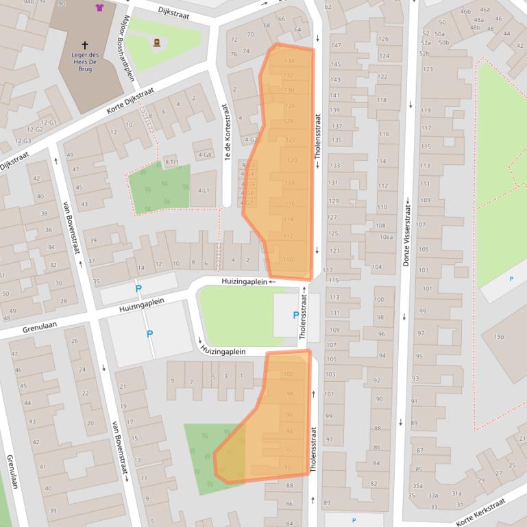 Kaart van postcodegebied 4531AT.