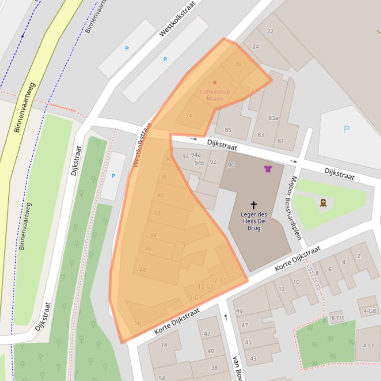 Kaart van postcodegebied 4531AX.