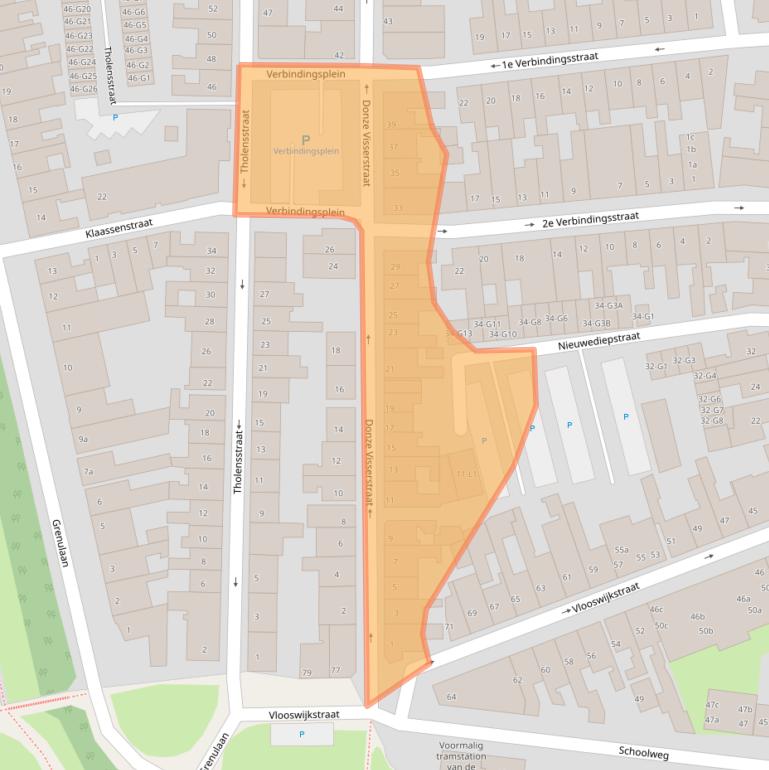 Kaart van postcodegebied 4531BA.