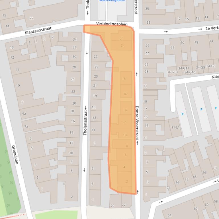 Kaart van postcodegebied 4531BD.