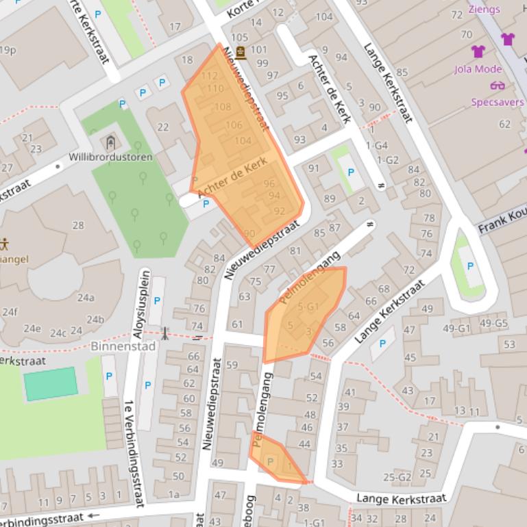 Kaart van postcodegebied 4531BR.