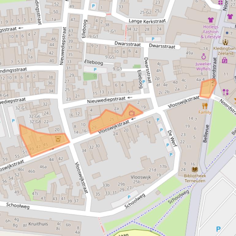 Kaart van postcodegebied 4531CC.