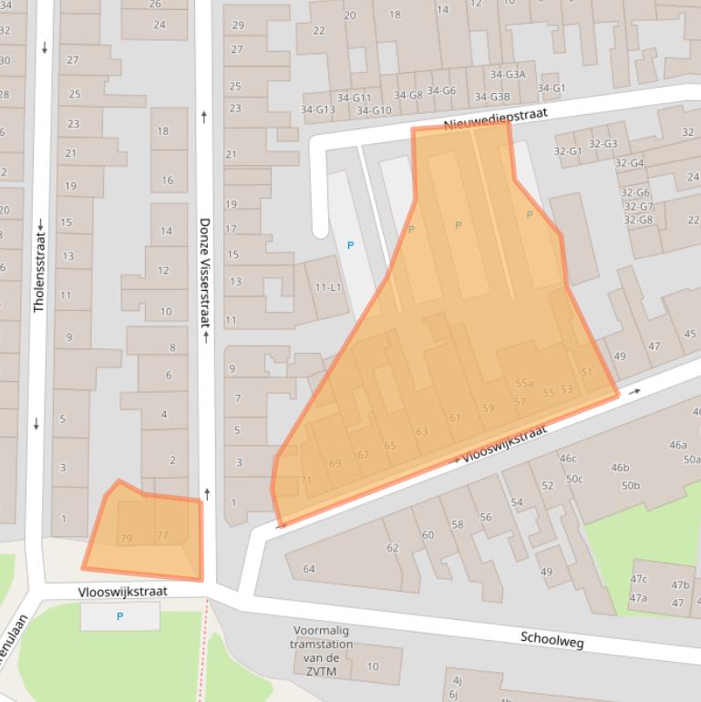 Kaart van postcodegebied 4531CD.