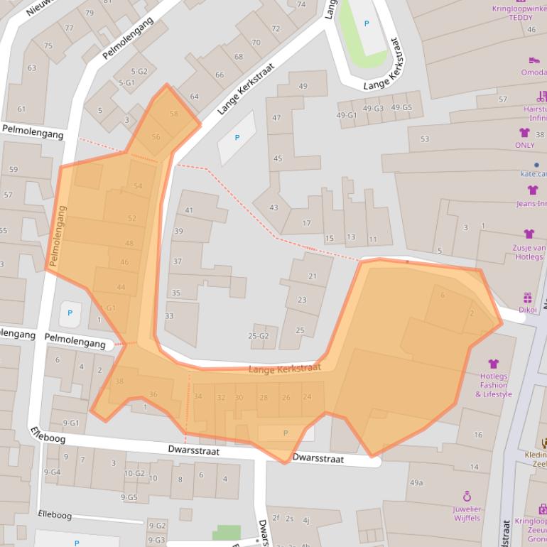 Kaart van postcodegebied 4531CJ.