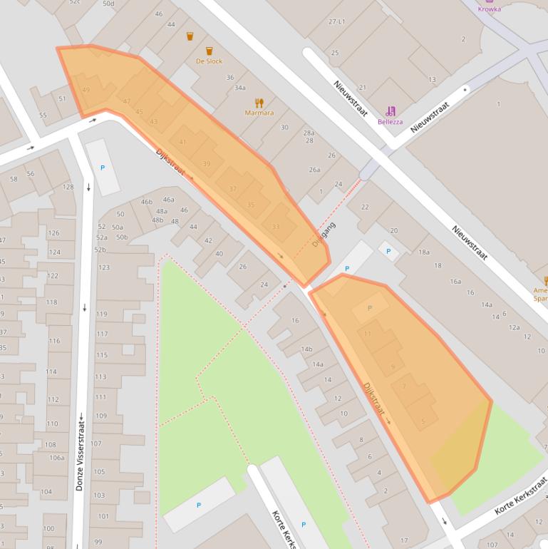 Kaart van postcodegebied 4531CM.