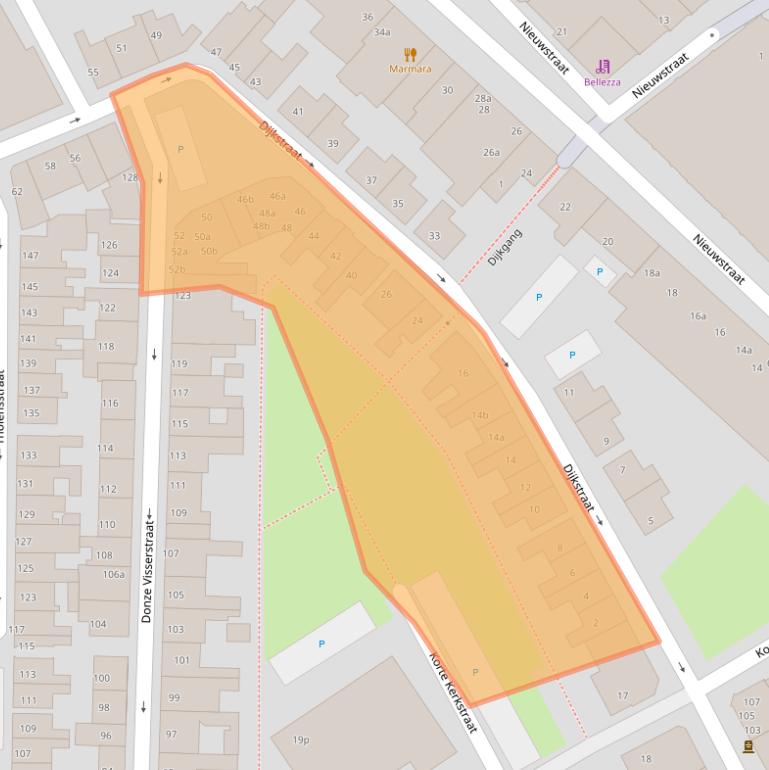 Kaart van postcodegebied 4531CP.