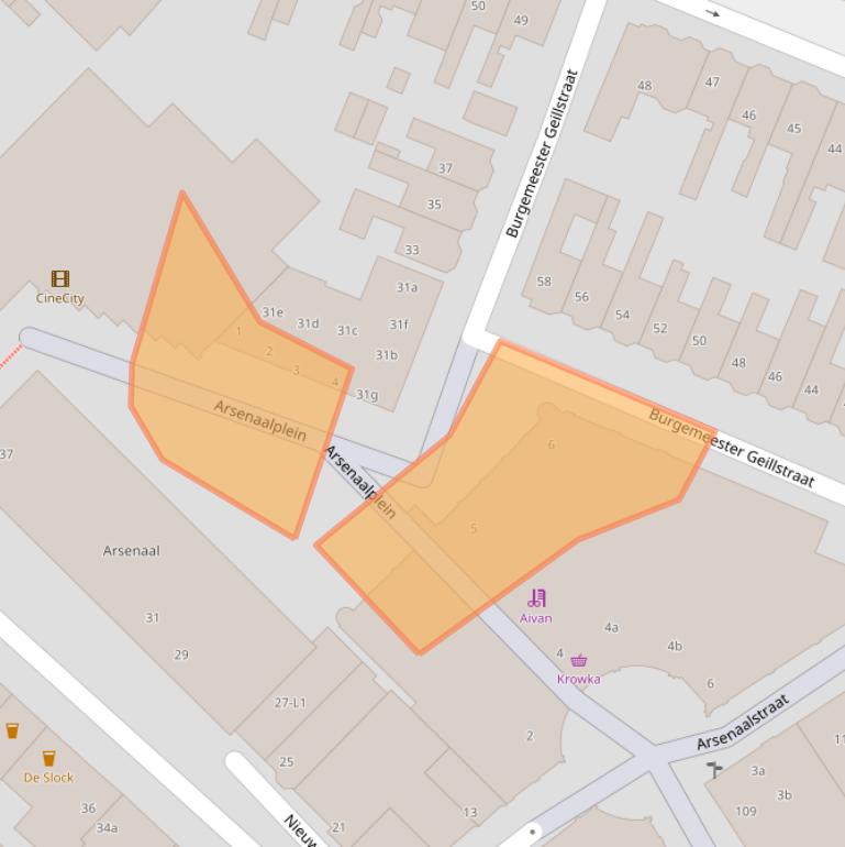 Kaart van postcodegebied 4531CS.