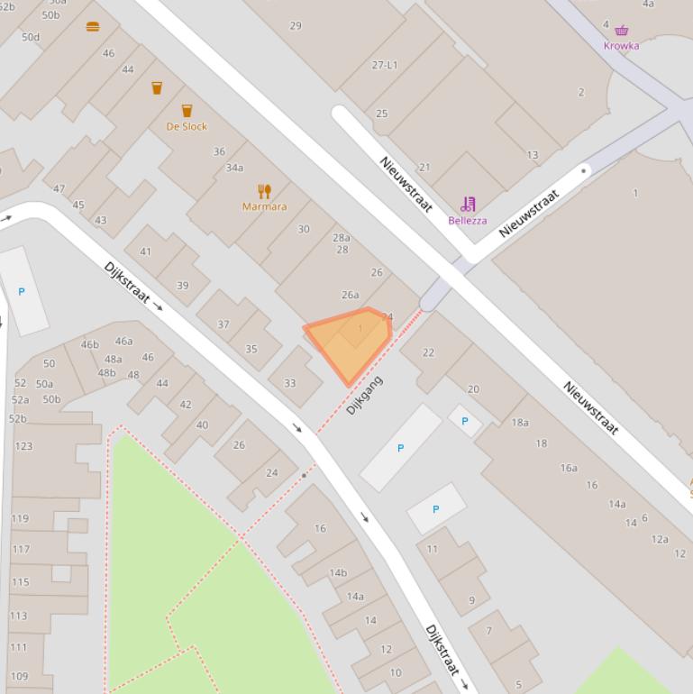 Kaart van postcodegebied 4531CT.