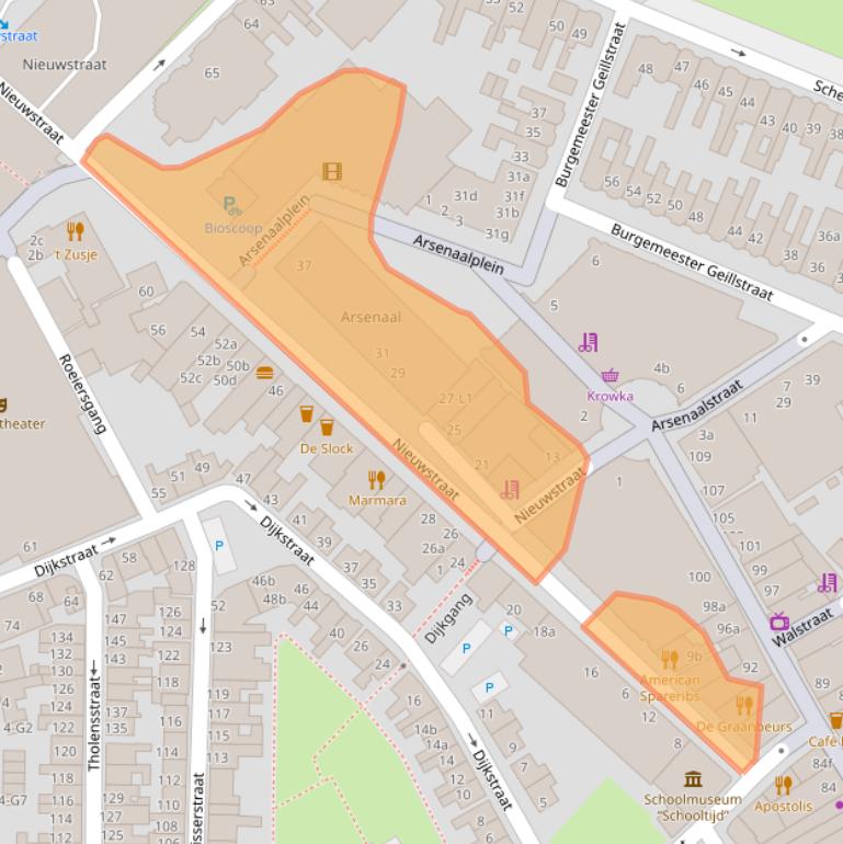 Kaart van postcodegebied 4531CV.