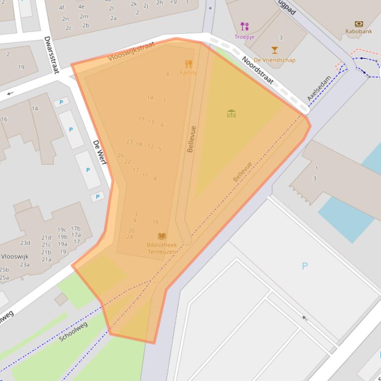 Kaart van postcodegebied 4531DD.