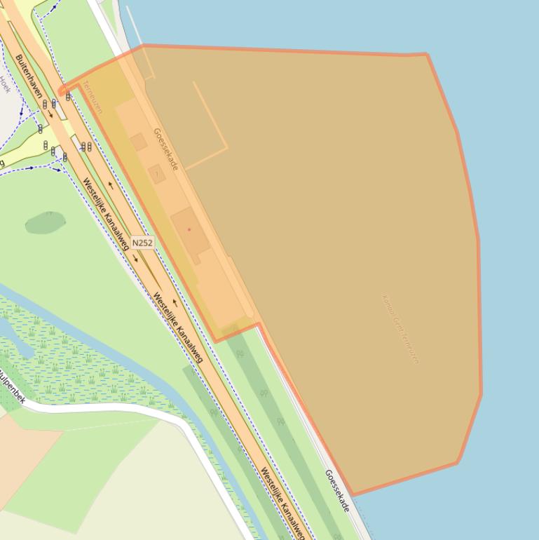 Kaart van postcodegebied 4531DZ.