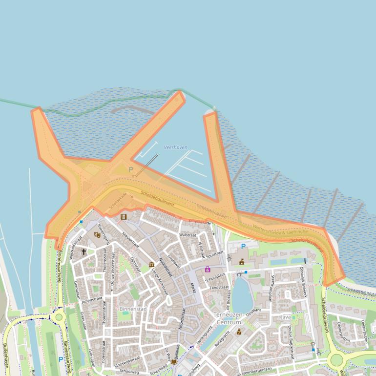 Kaart van postcodegebied 4531EJ.