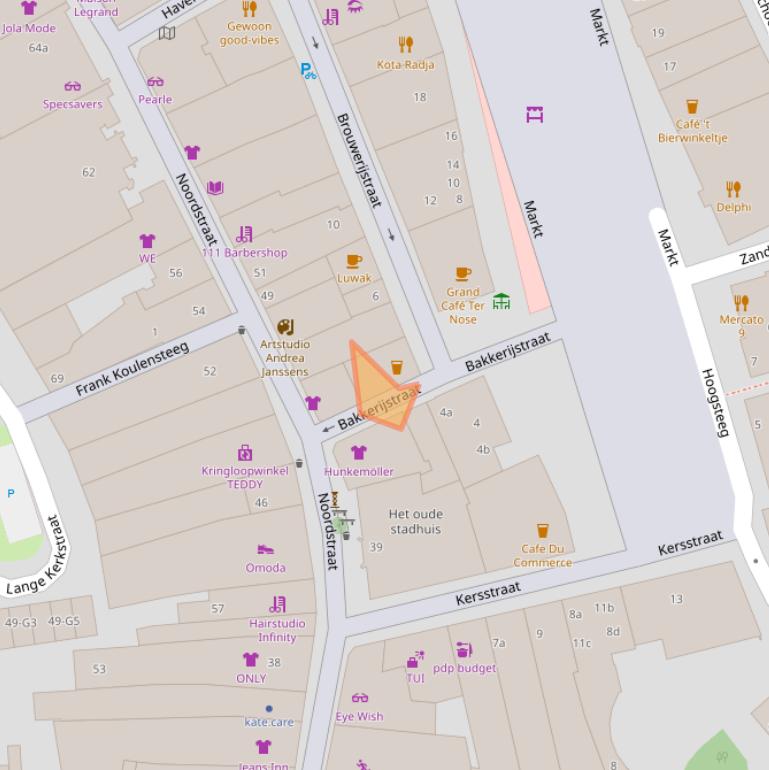 Kaart van postcodegebied 4531EM.