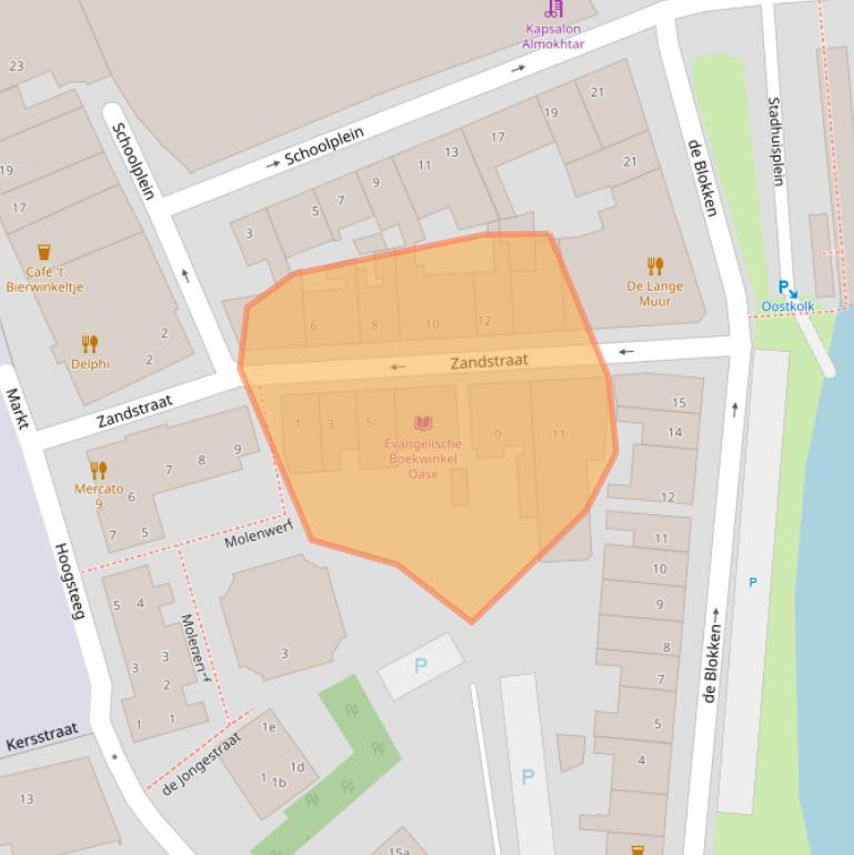 Kaart van postcodegebied 4531ES.