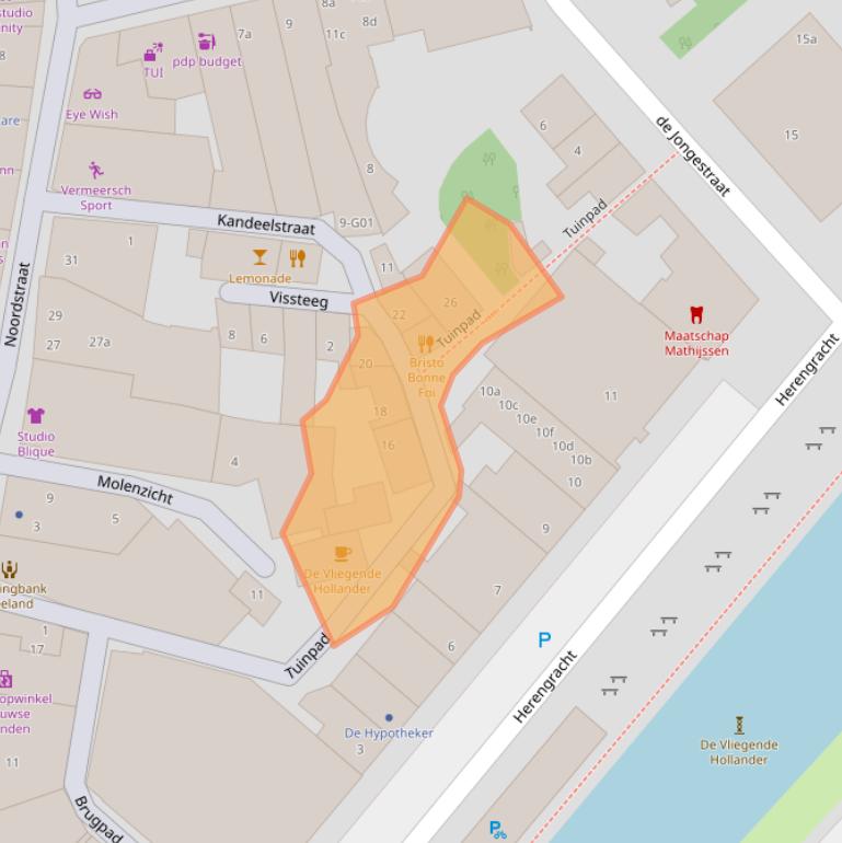 Kaart van postcodegebied 4531EW.