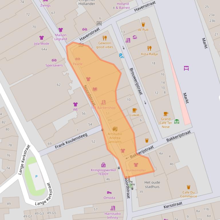 Kaart van postcodegebied 4531GC.