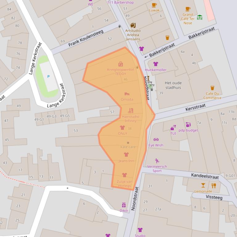 Kaart van postcodegebied 4531GH.