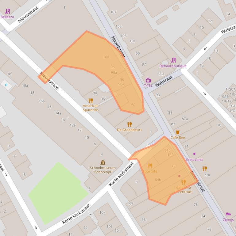 Kaart van postcodegebied 4531GK.