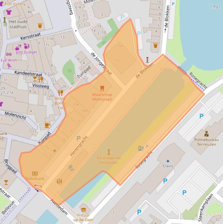 Kaart van postcodegebied 4531GM.