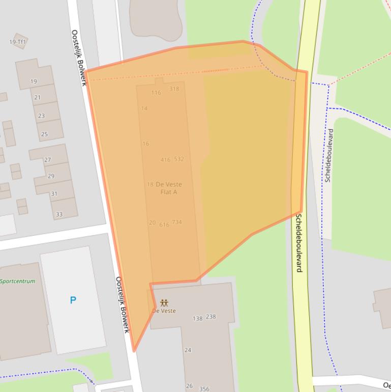 Kaart van postcodegebied 4531GV.