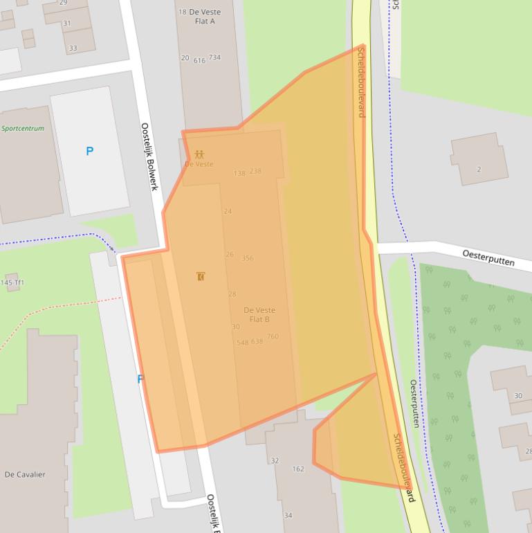 Kaart van postcodegebied 4531GW.