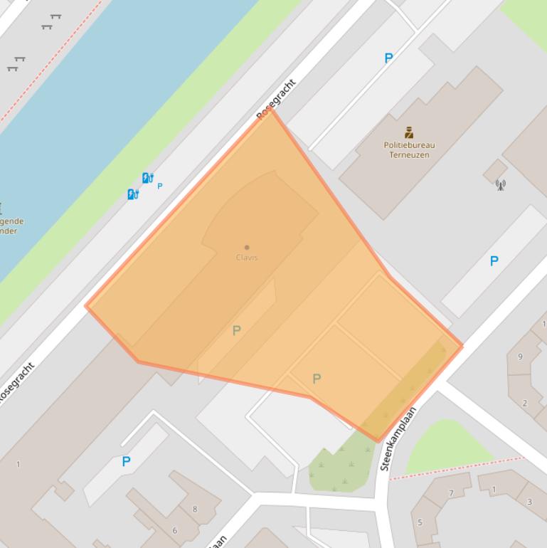 Kaart van postcodegebied 4531HC.