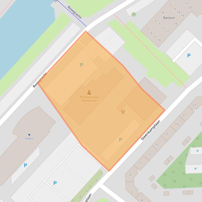 Kaart van postcodegebied 4531HD.