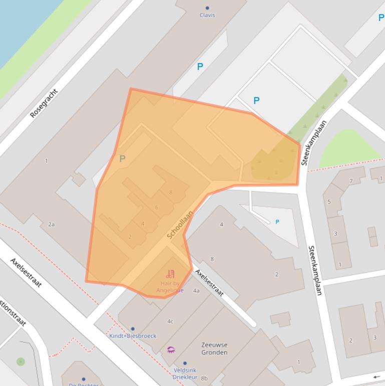 Kaart van postcodegebied 4531HE.