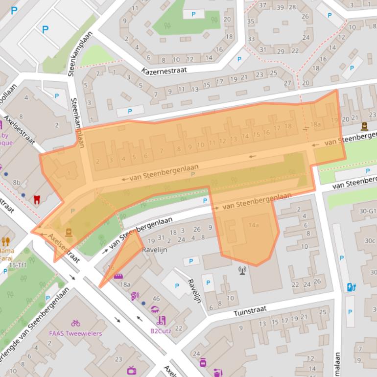 Kaart van postcodegebied 4531HJ.