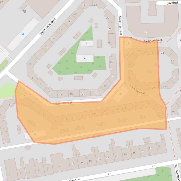 Kaart van postcodegebied 4531HP.