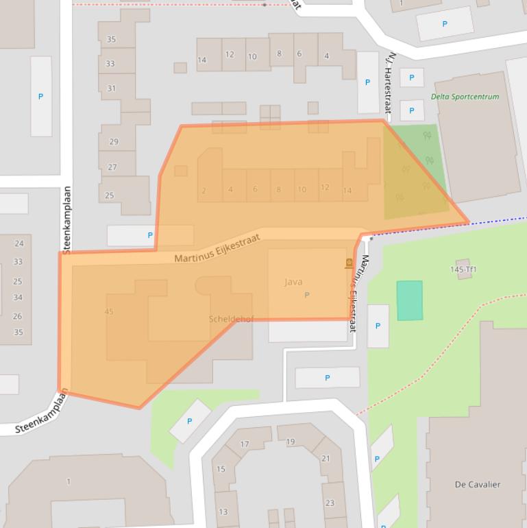 Kaart van postcodegebied 4531HT.