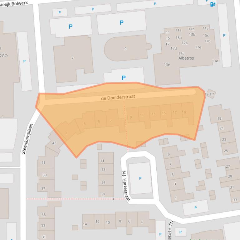Kaart van postcodegebied 4531HX.