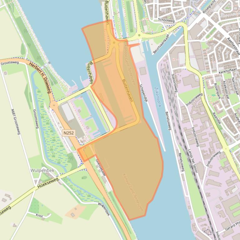 Kaart van postcodegebied 4531PB.