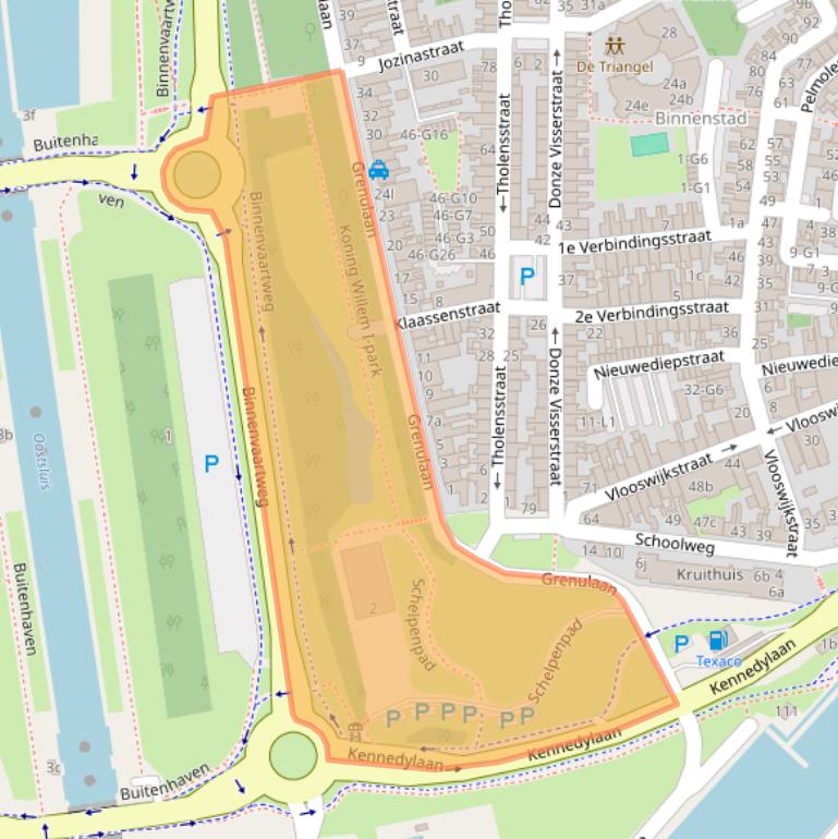 Kaart van postcodegebied 4531PD.