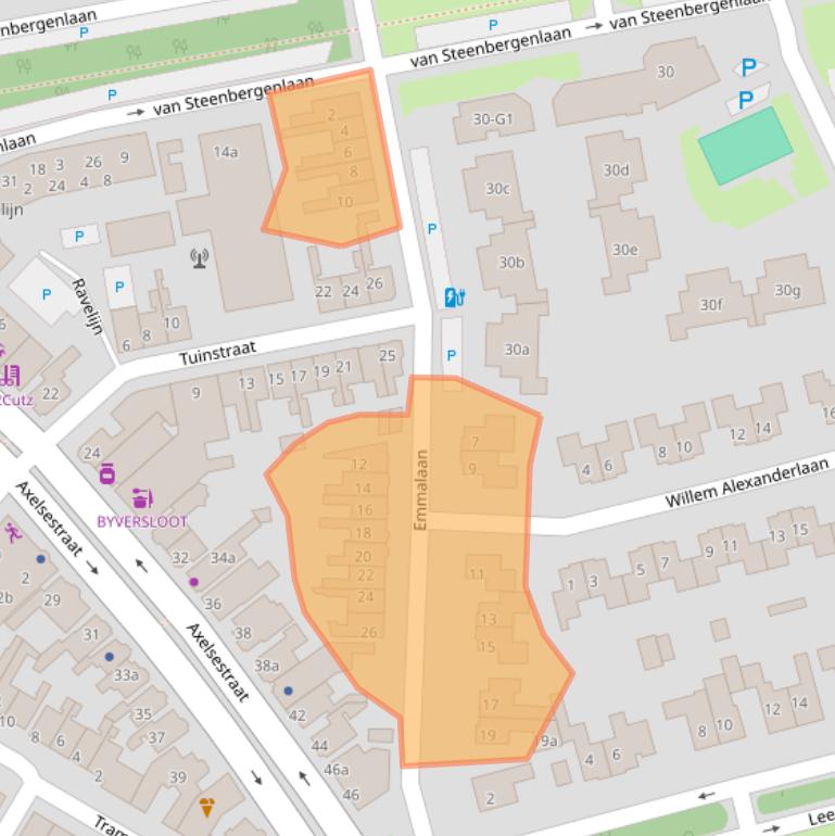 Kaart van postcodegebied 4532AB.
