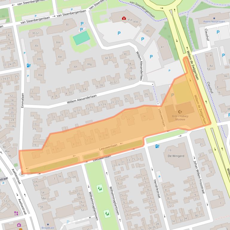 Kaart van postcodegebied 4532AD.