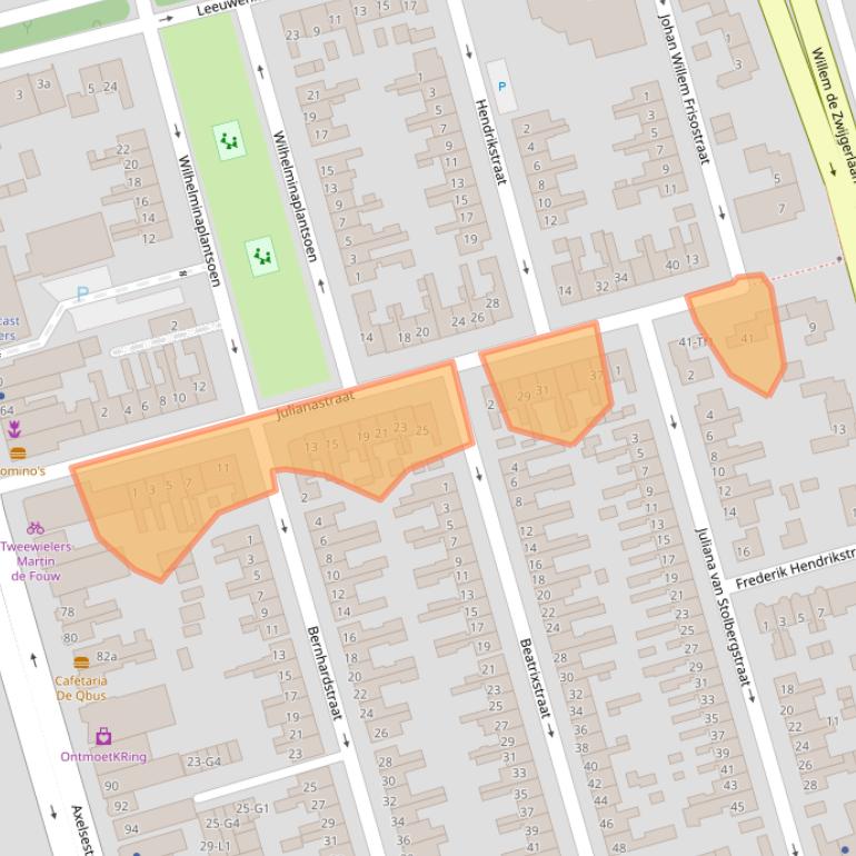 Kaart van postcodegebied 4532AP.