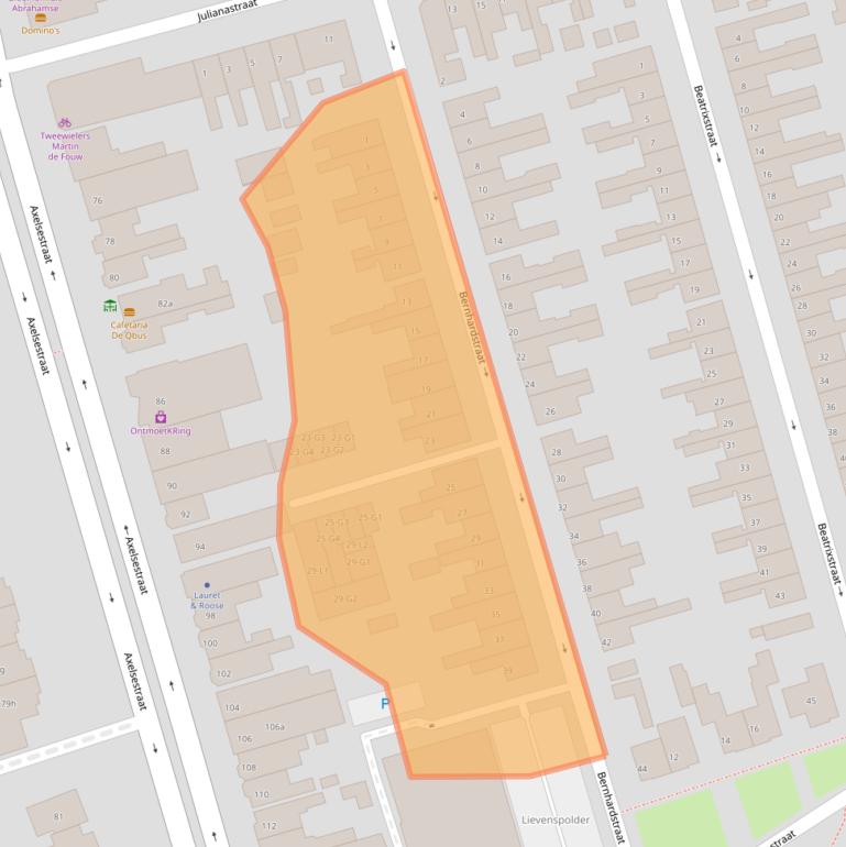 Kaart van postcodegebied 4532AS.