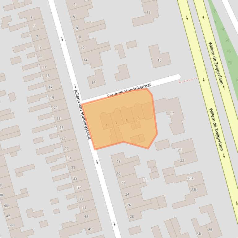 Kaart van postcodegebied 4532BA.