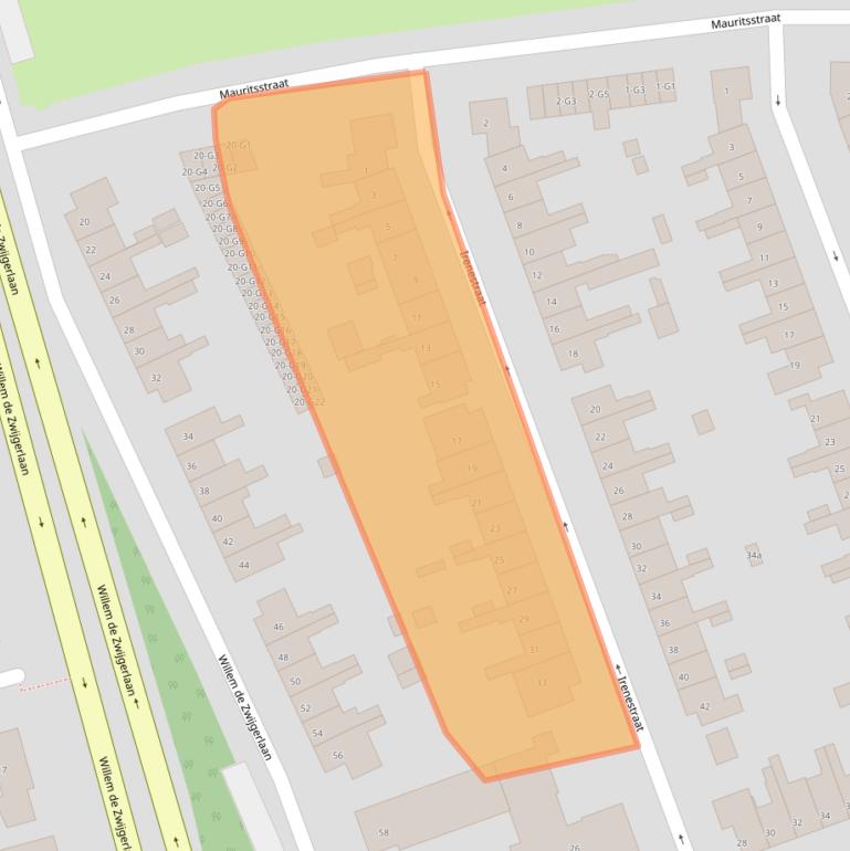 Kaart van postcodegebied 4532BG.