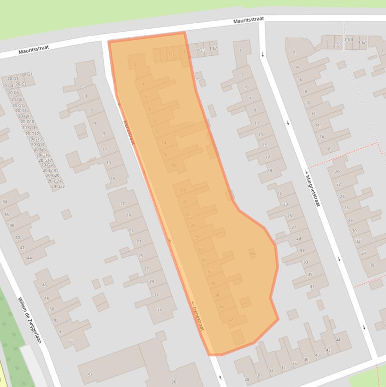 Kaart van postcodegebied 4532BH.