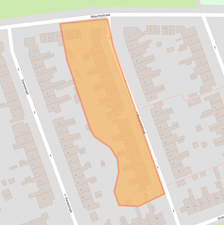 Kaart van postcodegebied 4532BJ.
