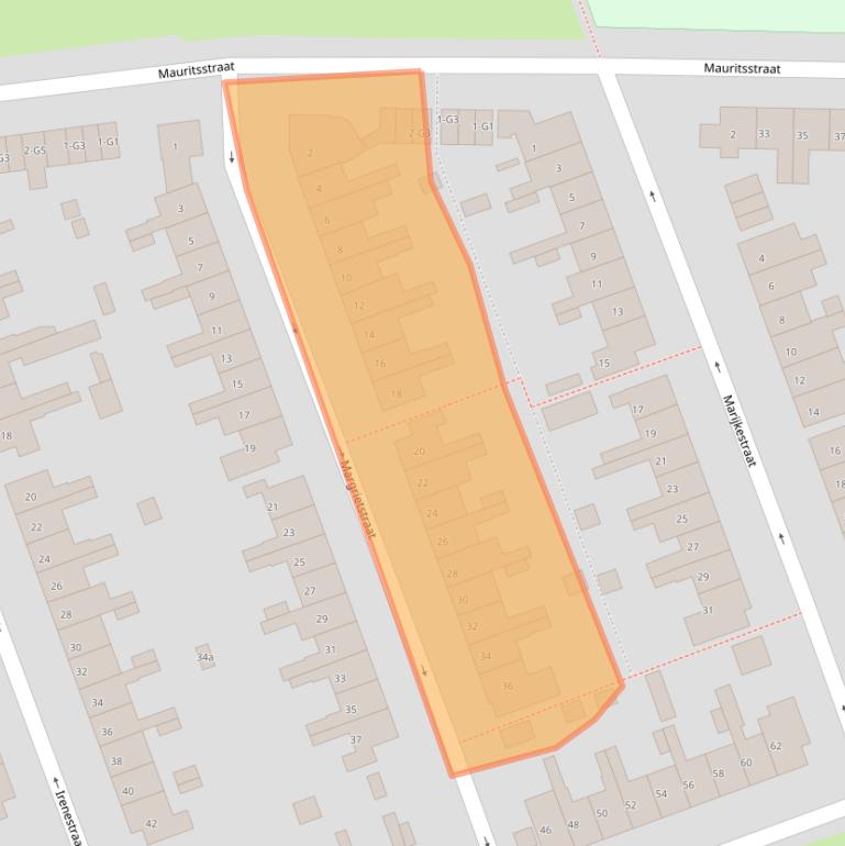 Kaart van postcodegebied 4532BK.