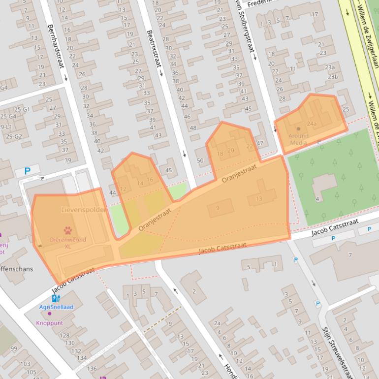 Kaart van postcodegebied 4532BS.