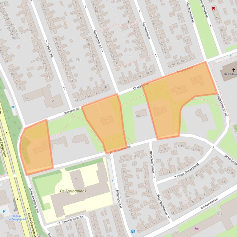 Kaart van postcodegebied 4532BT.