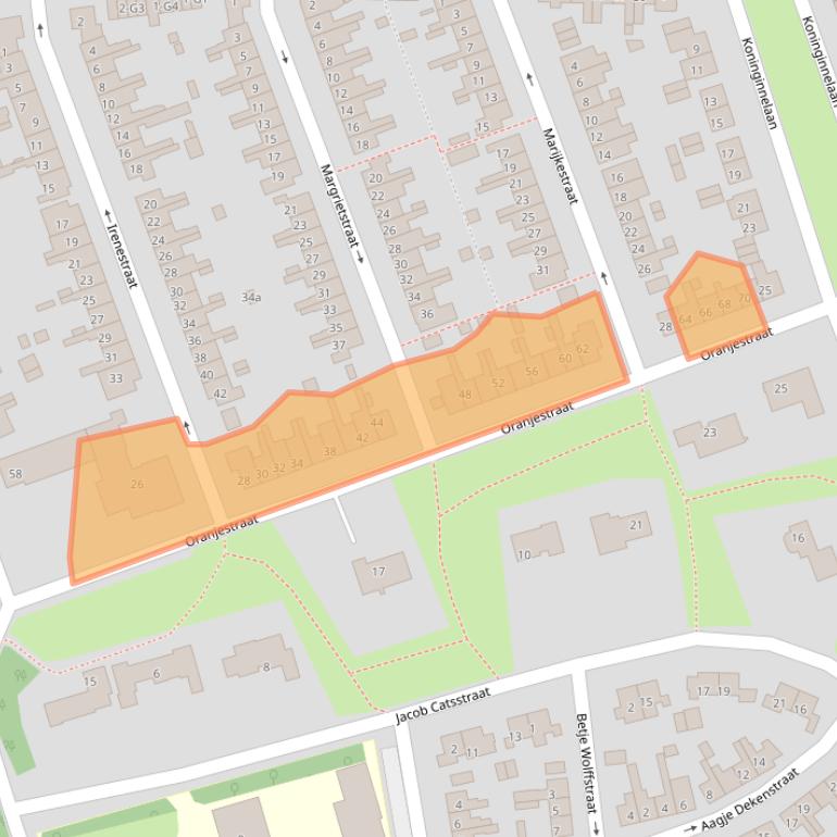 Kaart van postcodegebied 4532BV.