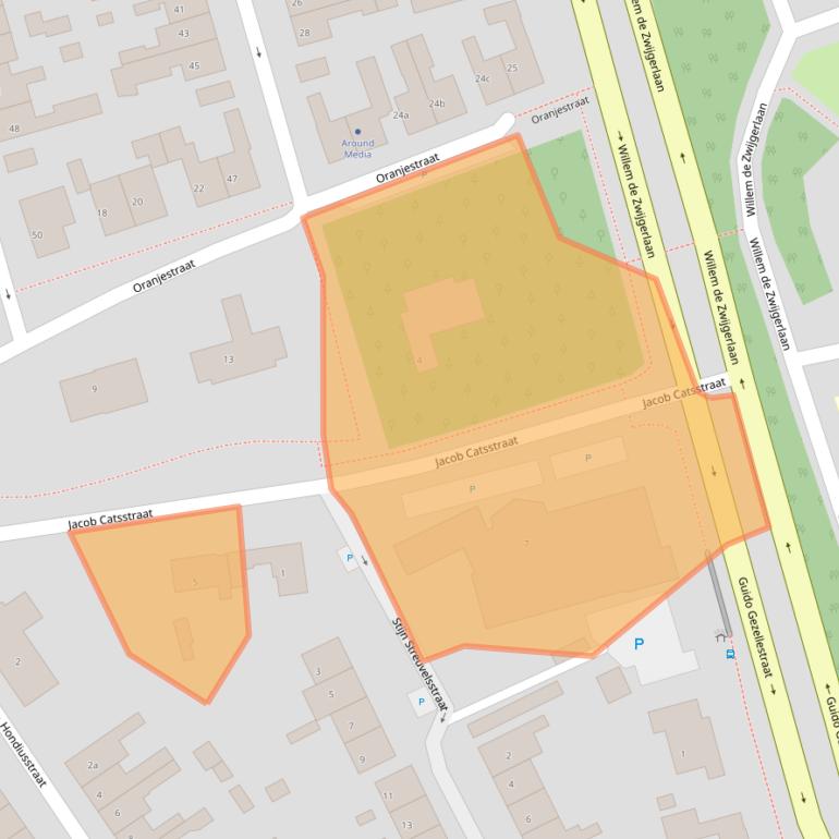 Kaart van postcodegebied 4532BW.